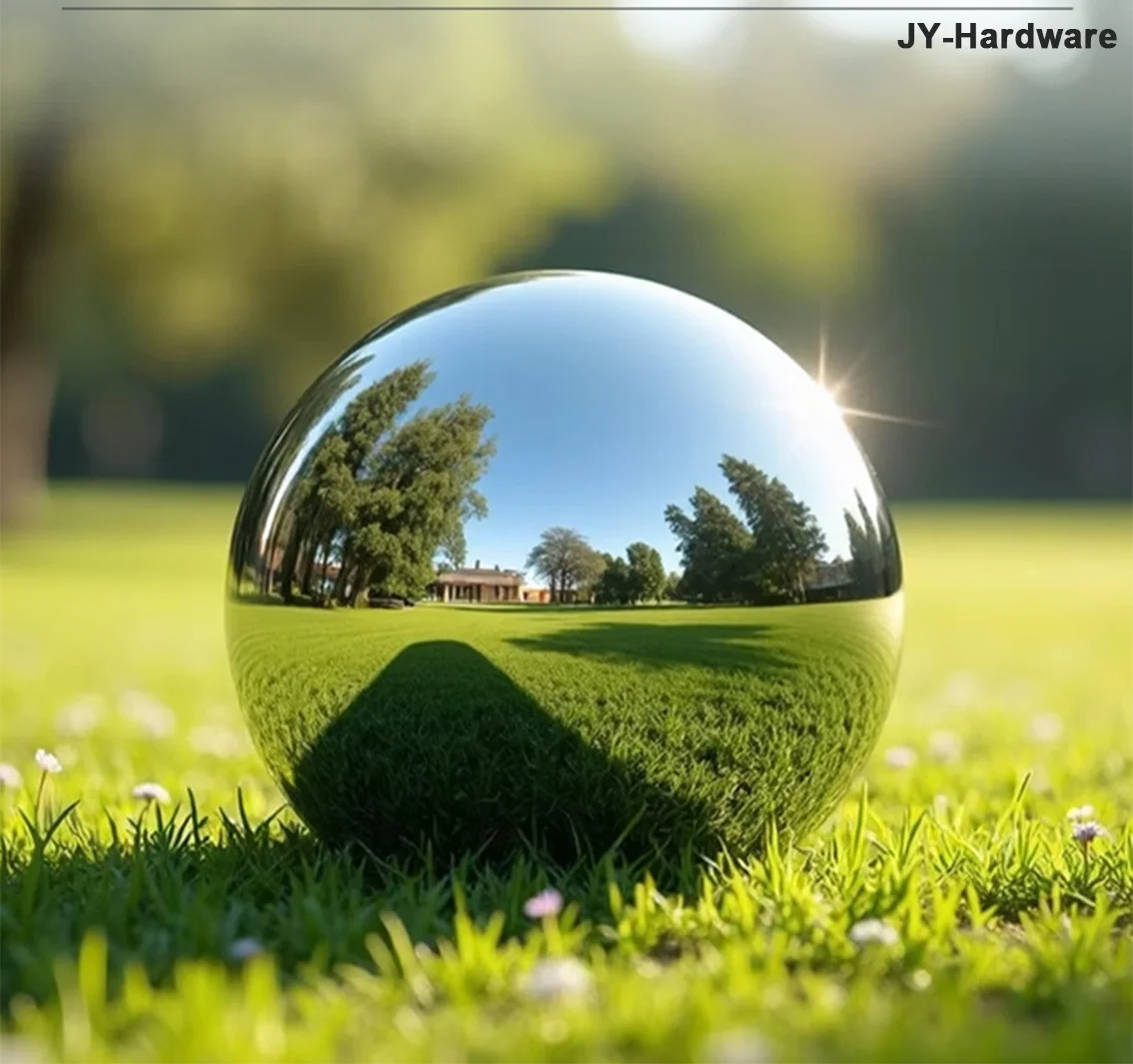 0.6mm Thick 304 Stainless Steel Hollow Ball Mirror Polished Decorative Round Ball Diameter 16-300mm Large Floating Ornament Ball
