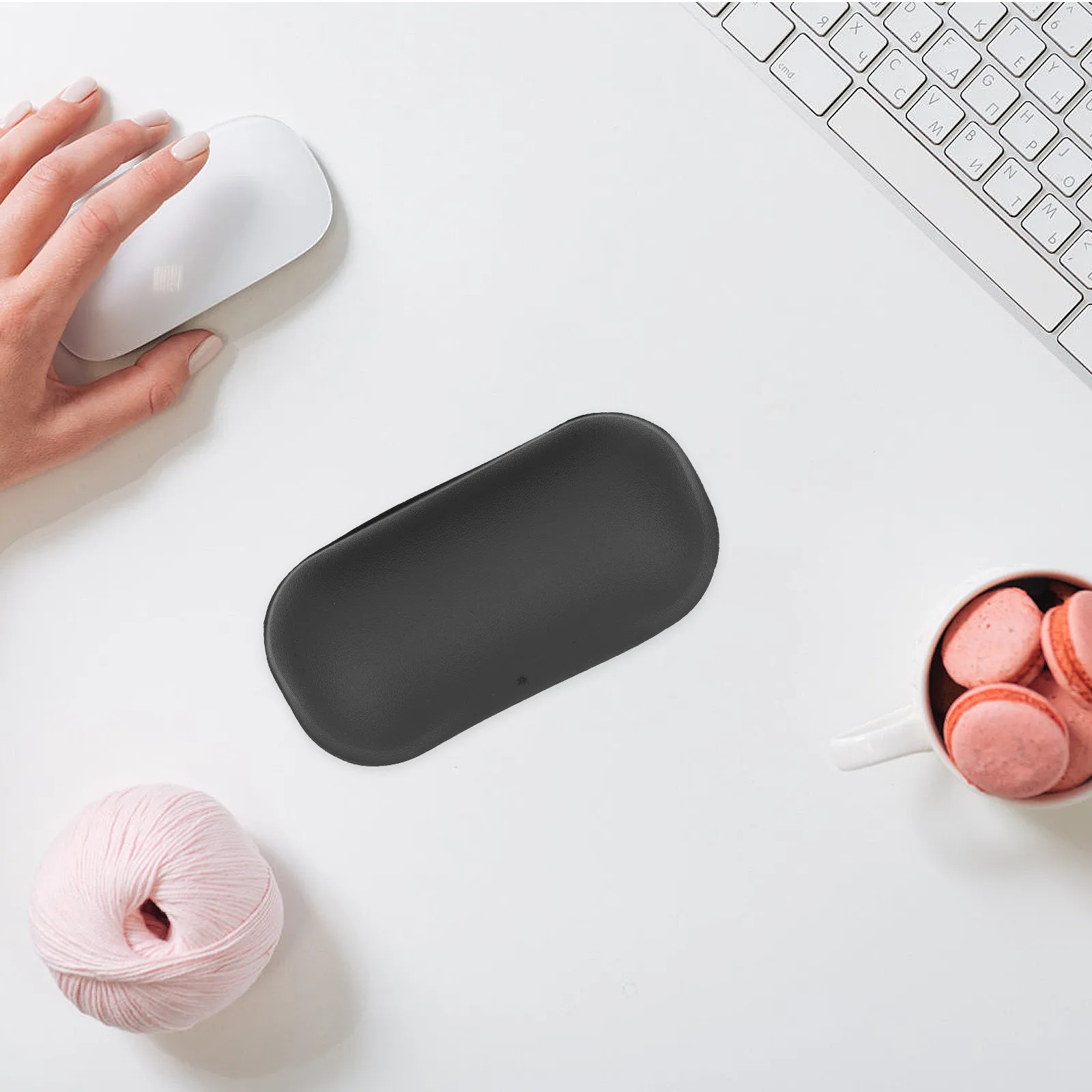 Ergonomic Silicone Mouse Wrist Rest Wrist Support Cushion for Computer Laptop Desk Work Travel Compact Design Pain Relief