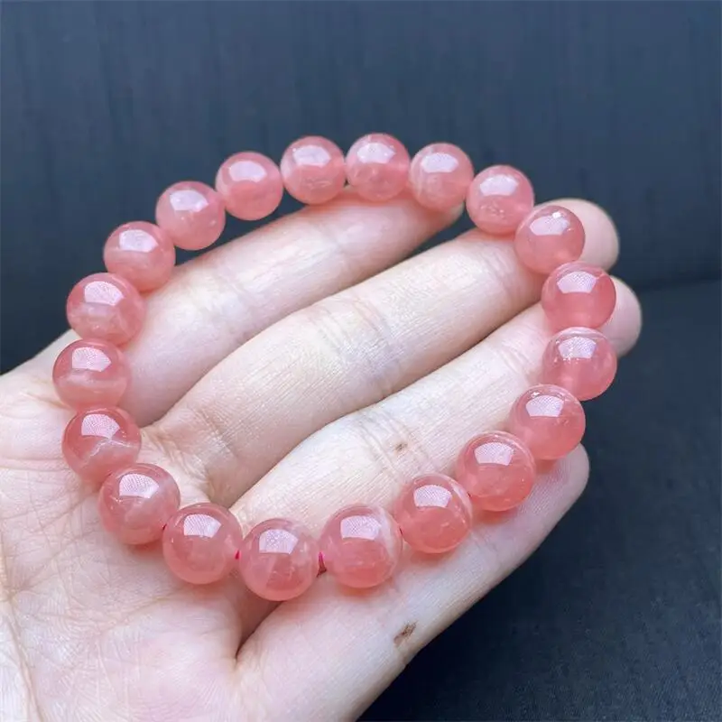 9MM Natural Red Lace Agate Bracelet Crystal Healing Crystal Stone Fashion Gemstone Women Jewelry Gift 1pcs