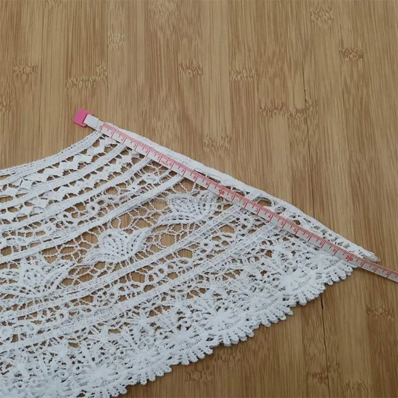 

Women Summer Sweet Lace Sunscreen Shawl Wrap Hollow Crochet Floral Wedding Cover Up Shrug Scarf Bridal Prom Bolero Cape