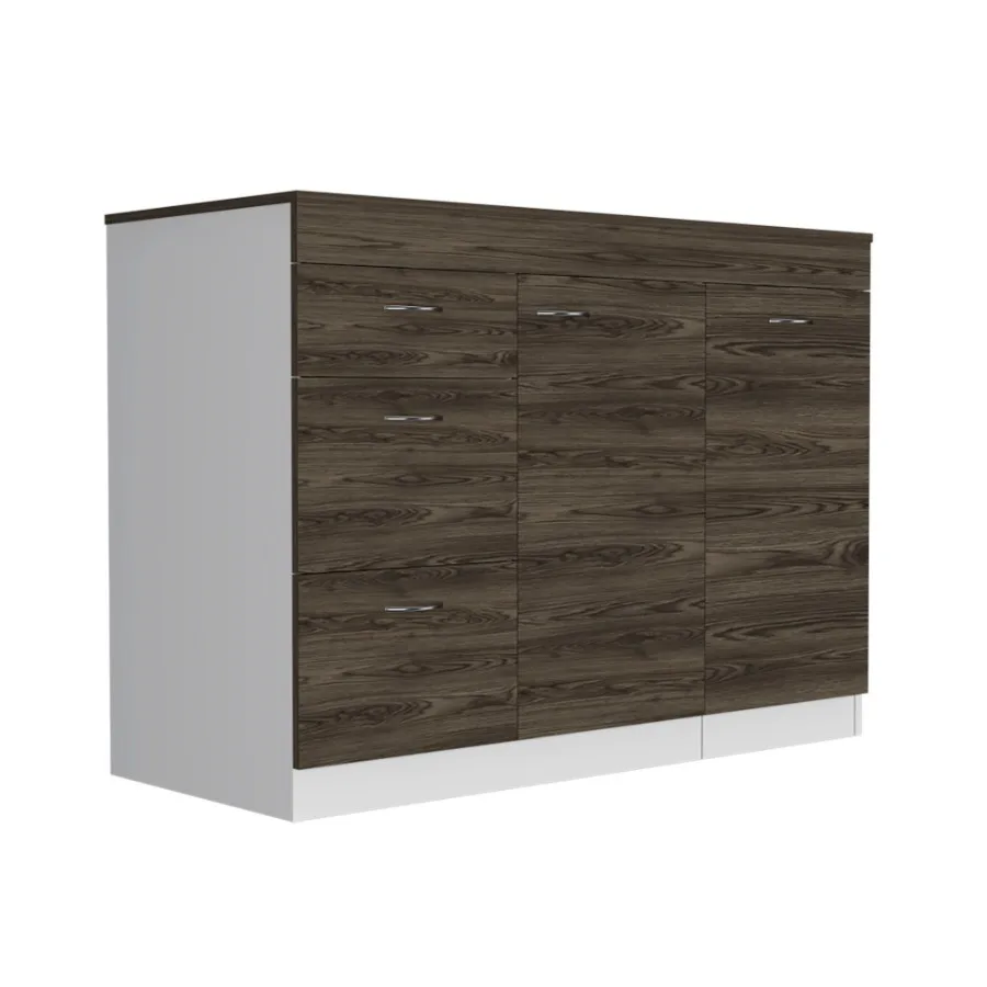 

Kitchen Island Metask Kitchen White Dark Walnut