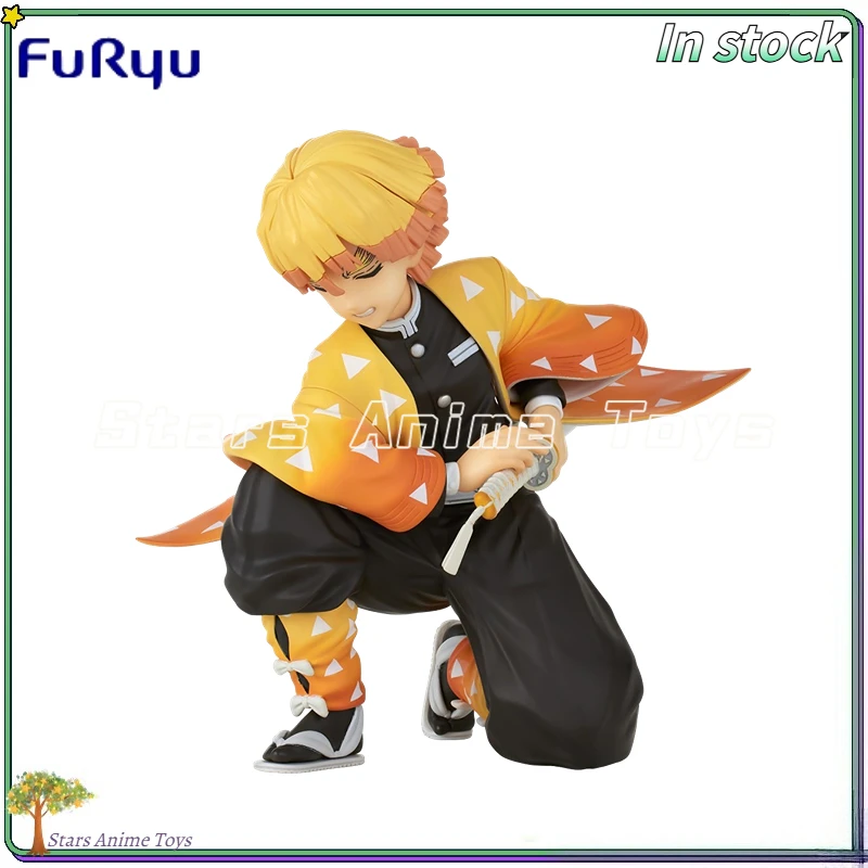

Original FuRyu Noodle Stopper Demon Slayer: Kimetsu No Yaiba Agatsuma Zenitsu Anime Figure Model Collection Toy Gift