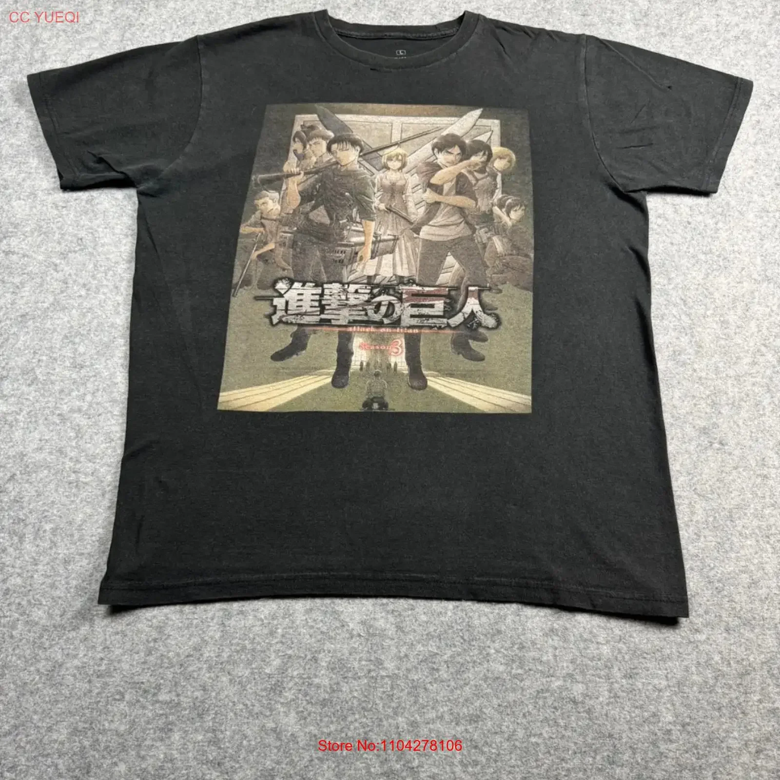 camiseta-grande-preta-vintage-anime-attack-on-titan-temporada-3-estilo-streetwear-lavado-e-macio-para-o-dia-a-dia