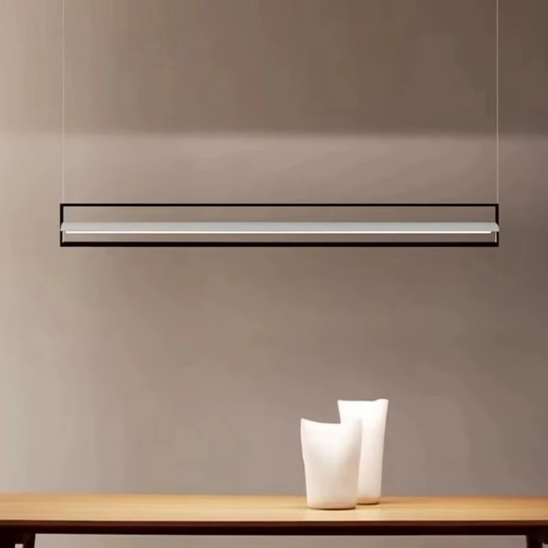 

Nordic Minimalist Modern Tile Strip Restaurant Chandelier Designer Creative Personality Office Bar Model Room Lamp