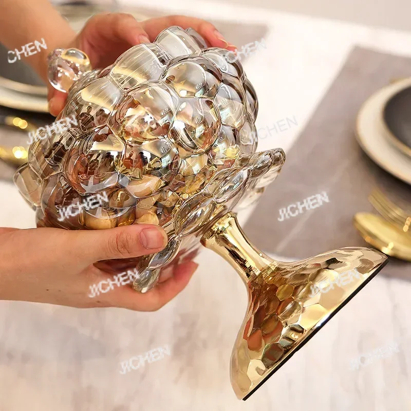 جرة تخزين زجاجية مع غطاء علب الشاي والقهوة وجبة خفيفة برطمانات الحلوى قاعدة معدنية بسيطة المنزل المطبخ حاويات تخزين المواد الغذائية أدوات المطبخ