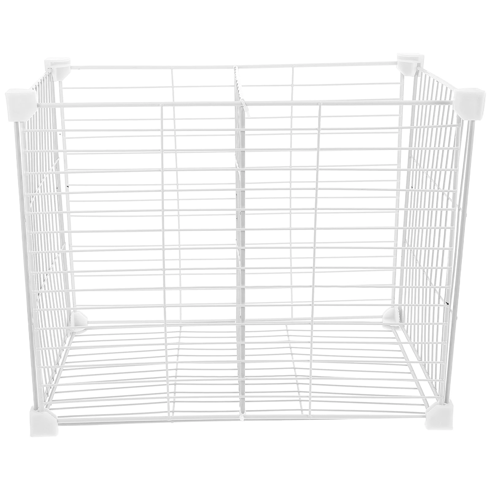 

Freezer Divider Rack Bin Organization Refrigerator Baskets Metal Material Grid Design Easy Installation Fruit Storage Basket