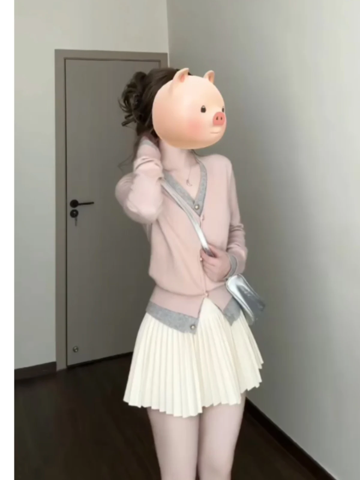 Cárdigan abierto de punto con escote en V para mujer, suéter coreano Sle Lazy Faion, abrigo largo suave, invierno, 2025, 2025