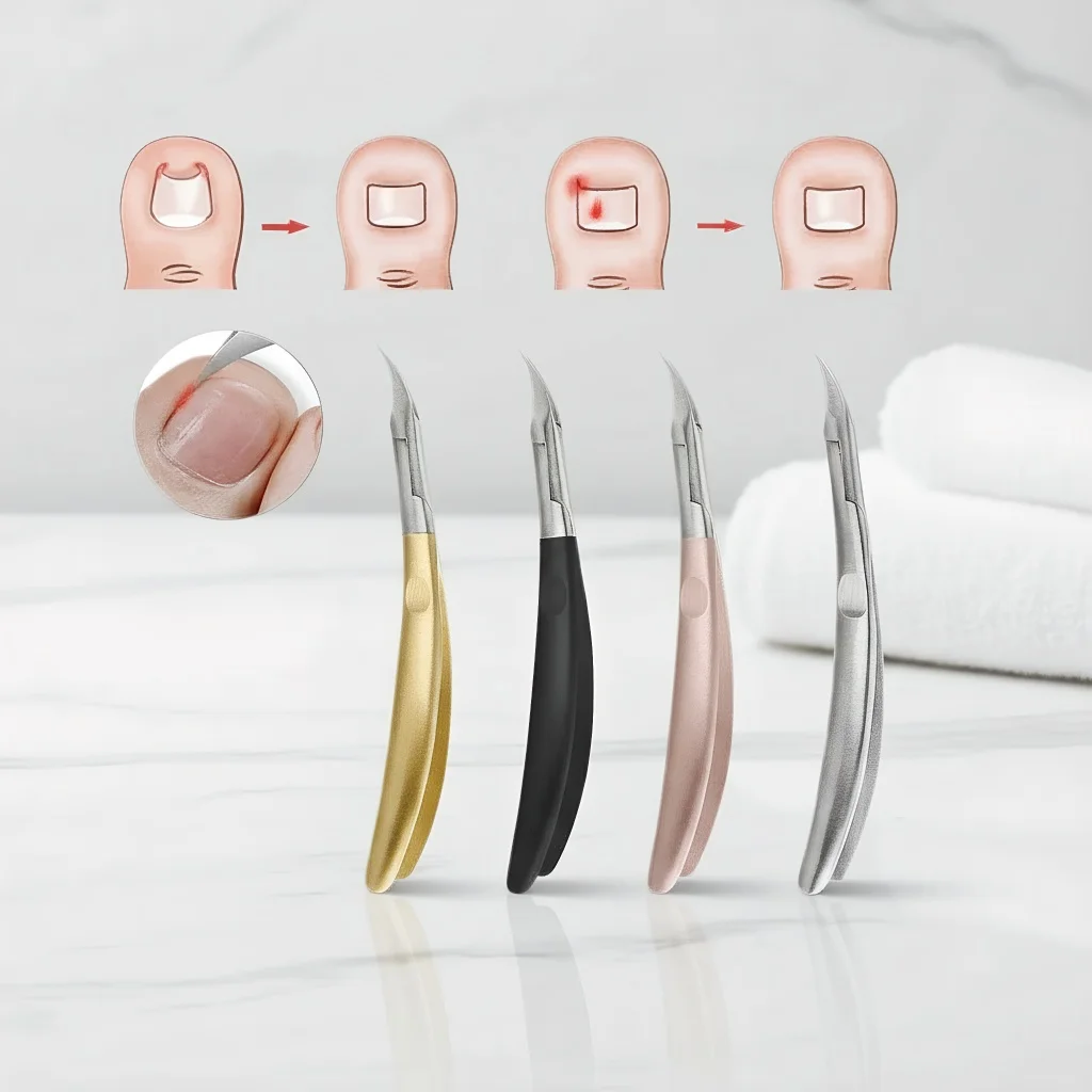 

Surgical-Grade Nail Clipper Set - Precision Cuticle Nipper & Ingrown Toenail Scissors