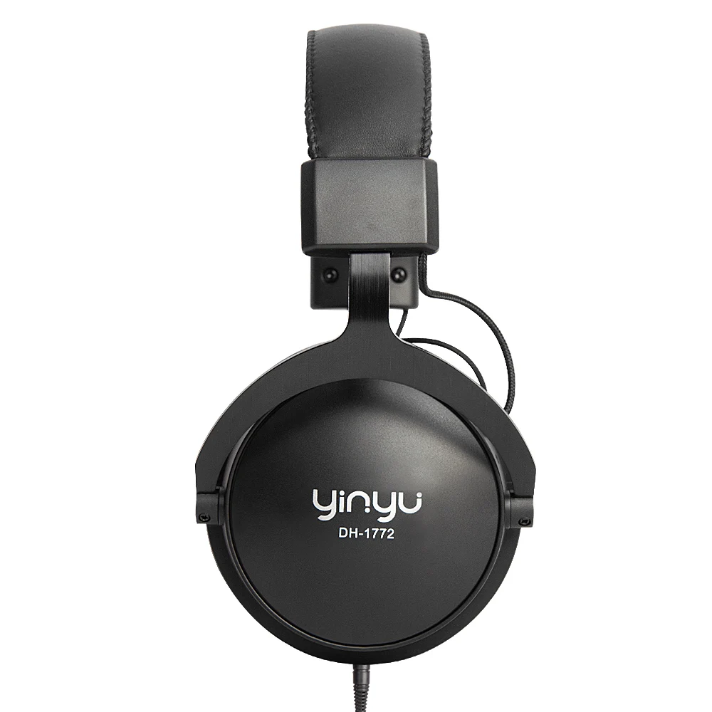 

HiFi Stereo Over-Ear Wired Headphones with Deep Bass & Foldable Design - 3.5mm Plug Cable + 6.3mm Adapter for Studio Recording