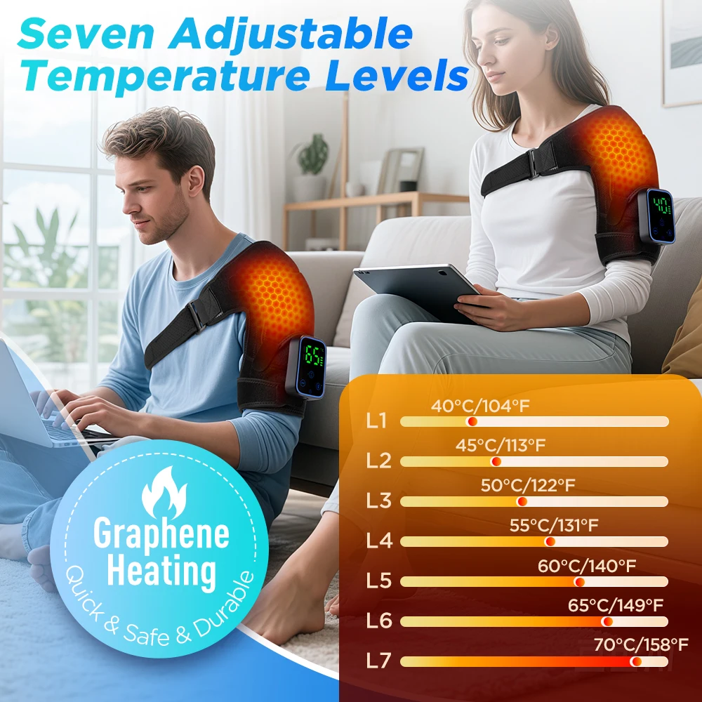 heating vibration massage shoulder pad Why Therabody's new massagers are a must for home gyms AND home offices main image 0