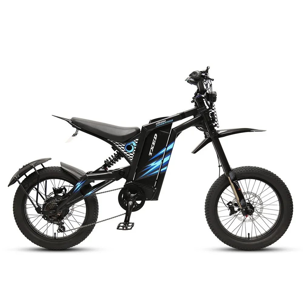 TXED 48V 1000W ebike electric dirt bike 7-speed high speed electric bike motorcycles for adults