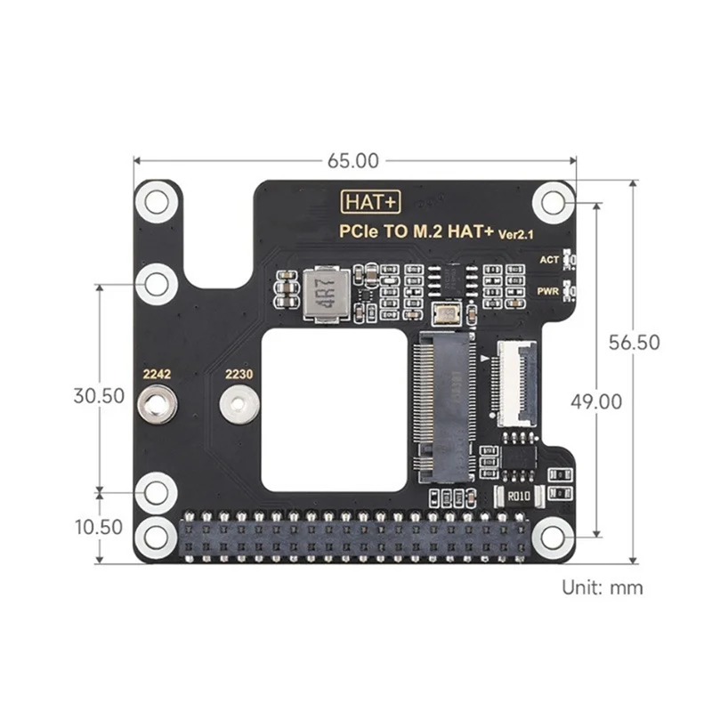 A93P Pcie To M.2 Adapter For Raspberry Pi 5 Supports Nvme Protocol M.2 Solid State Drive