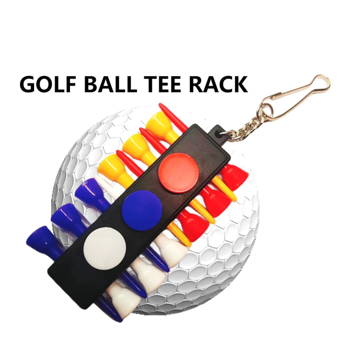 

10 Sets Golf Ball Hook Set Golfs Holder Golfs Accessories Tee Holder Clip Tees Golf Tee Holder Hook