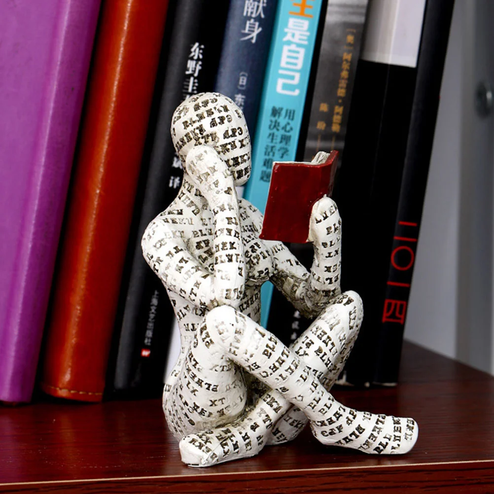 

Reading Woman Ornaments Decoration Reader Wedding Thinker Statue Resin Women Figurine Miss Abstract