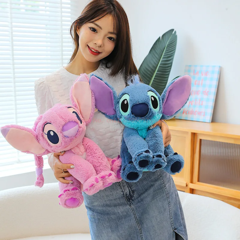 Auf Lager Anime Cartoon Disney's Lilo & Stitch Kawaii Mädchen-Plüschpuppen Niedliche Angel Große Plüschtiere Mädchen-Weihnachts-Geburtstagsgeschenk