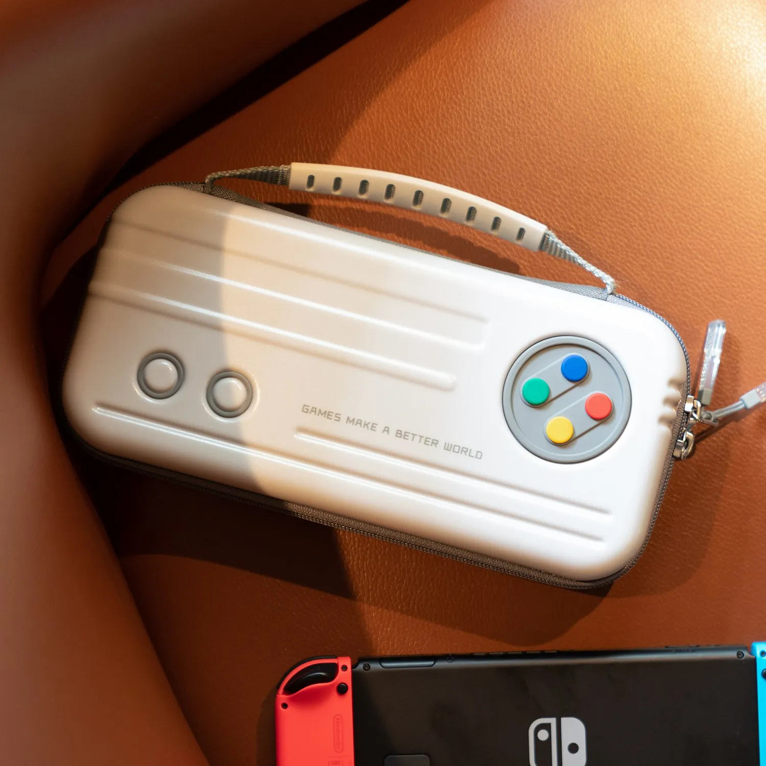 GeekShare podręczny schowek-organizer dla Nintendo przełącznik OLED czas konstrukcja maszyny Protables przypadku dla NS akcesoria wysokiej Quality Box