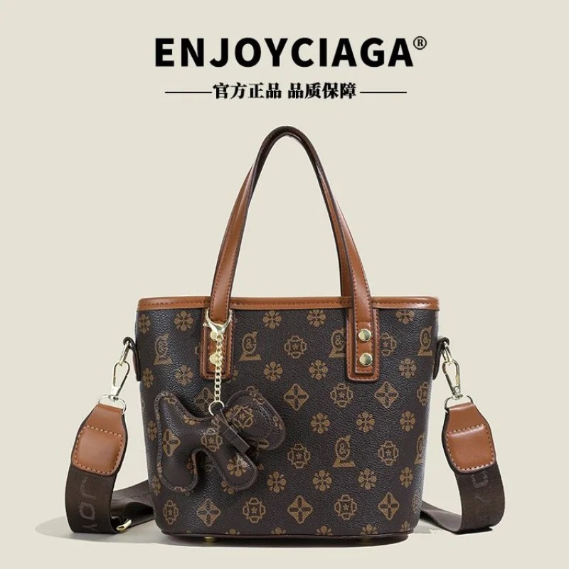 

Высококачественная женская большая сумка из тонкой кожи в парижском стиле и элитный пригородный винтажный вид ​