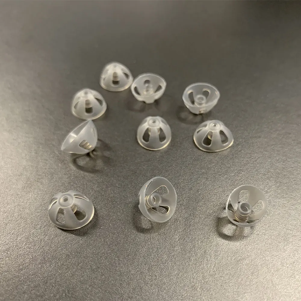 

10-100pcs/1-10pack Hearing Aids Domes Deaf Aid Replacements Open Domes Replaceable Black for Hearing Impairments People