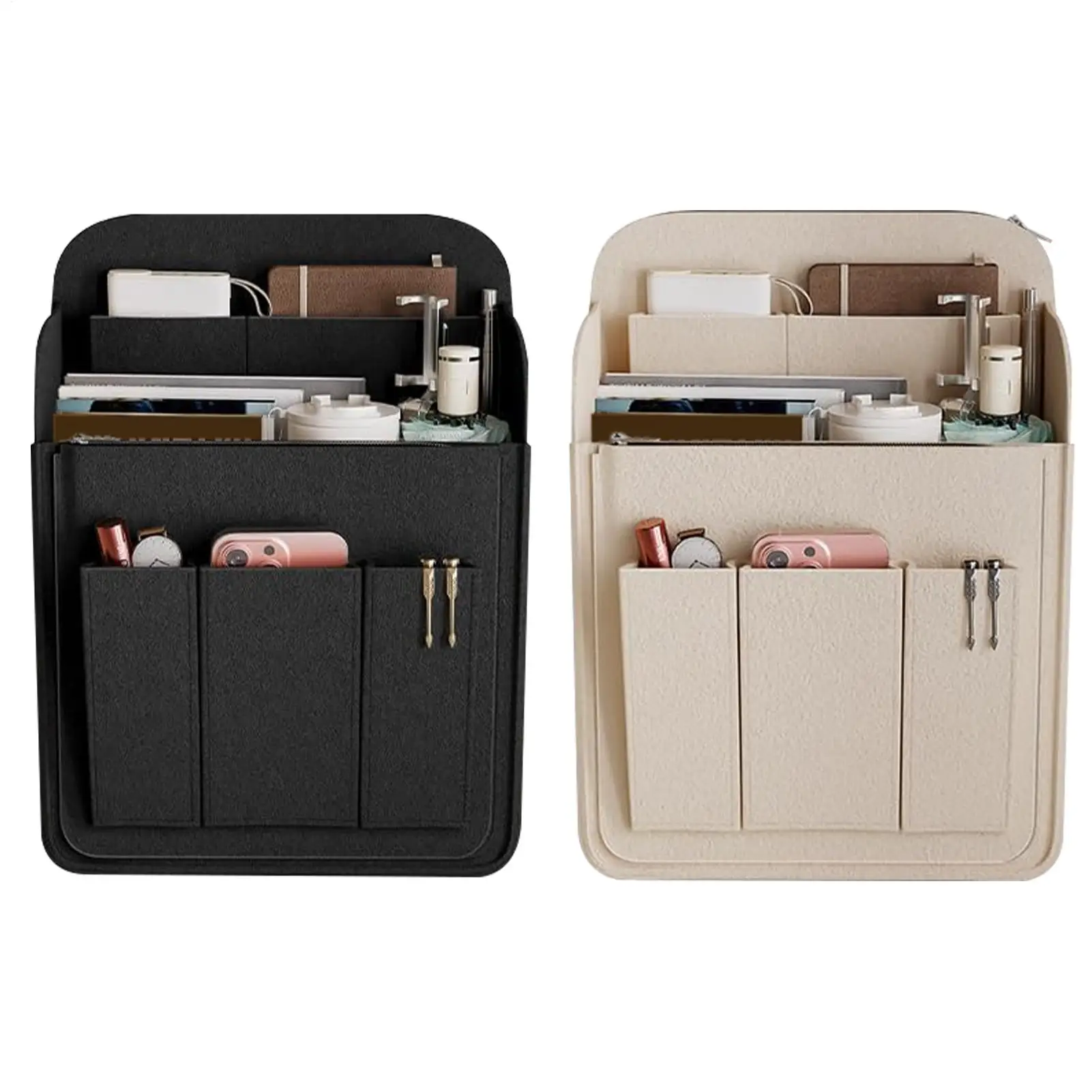Tragbare Aufbewahrungstasche, Organizer für Büchertaschen, Rucksackeinsatz mit mehreren Taschen für Flaschen, Regenschirme, Kosmetika, Telefone