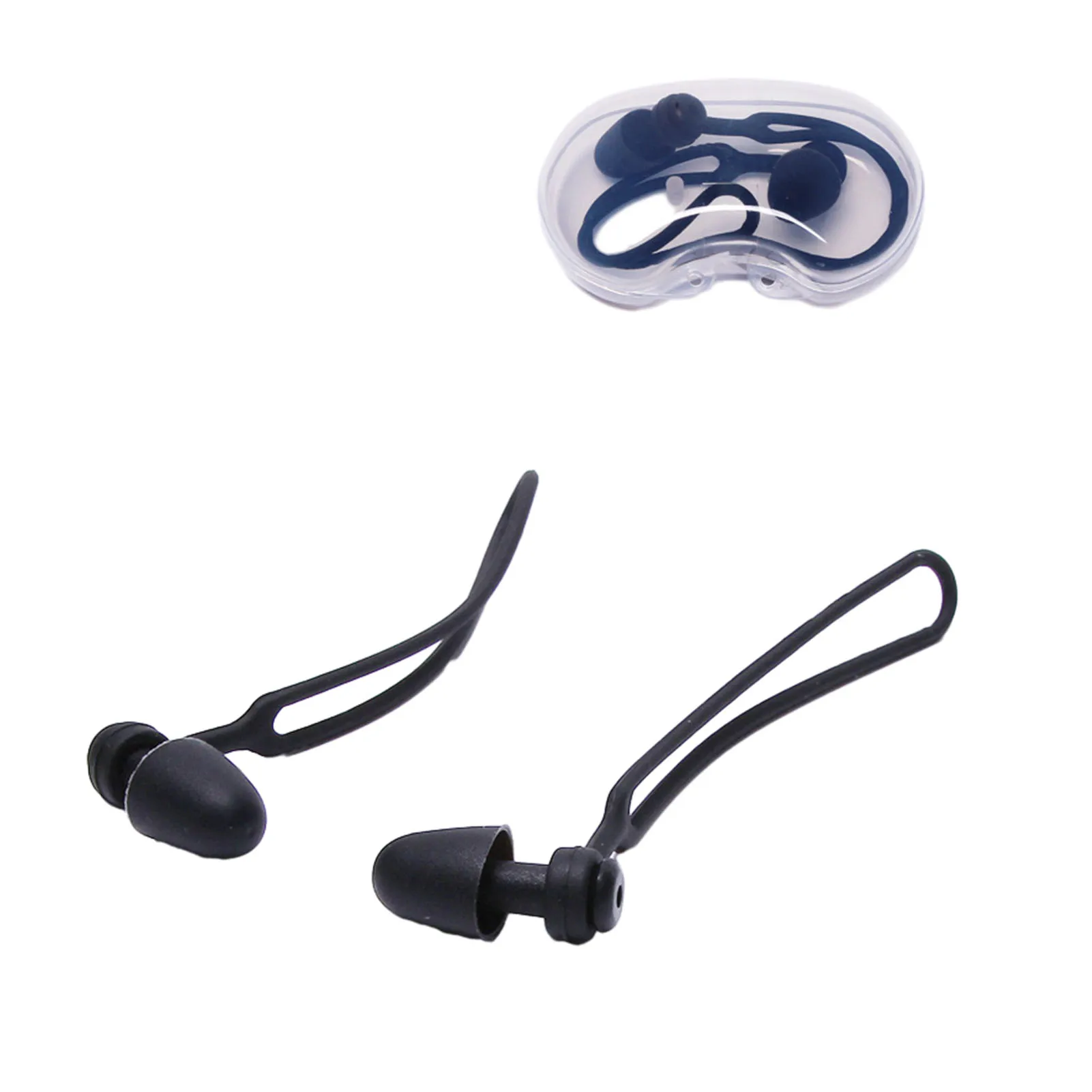 Soft Swimming Earplugs with Rope Waterproof Anti Noise PVC Earplugs Swimming Pool Accessories for Adults