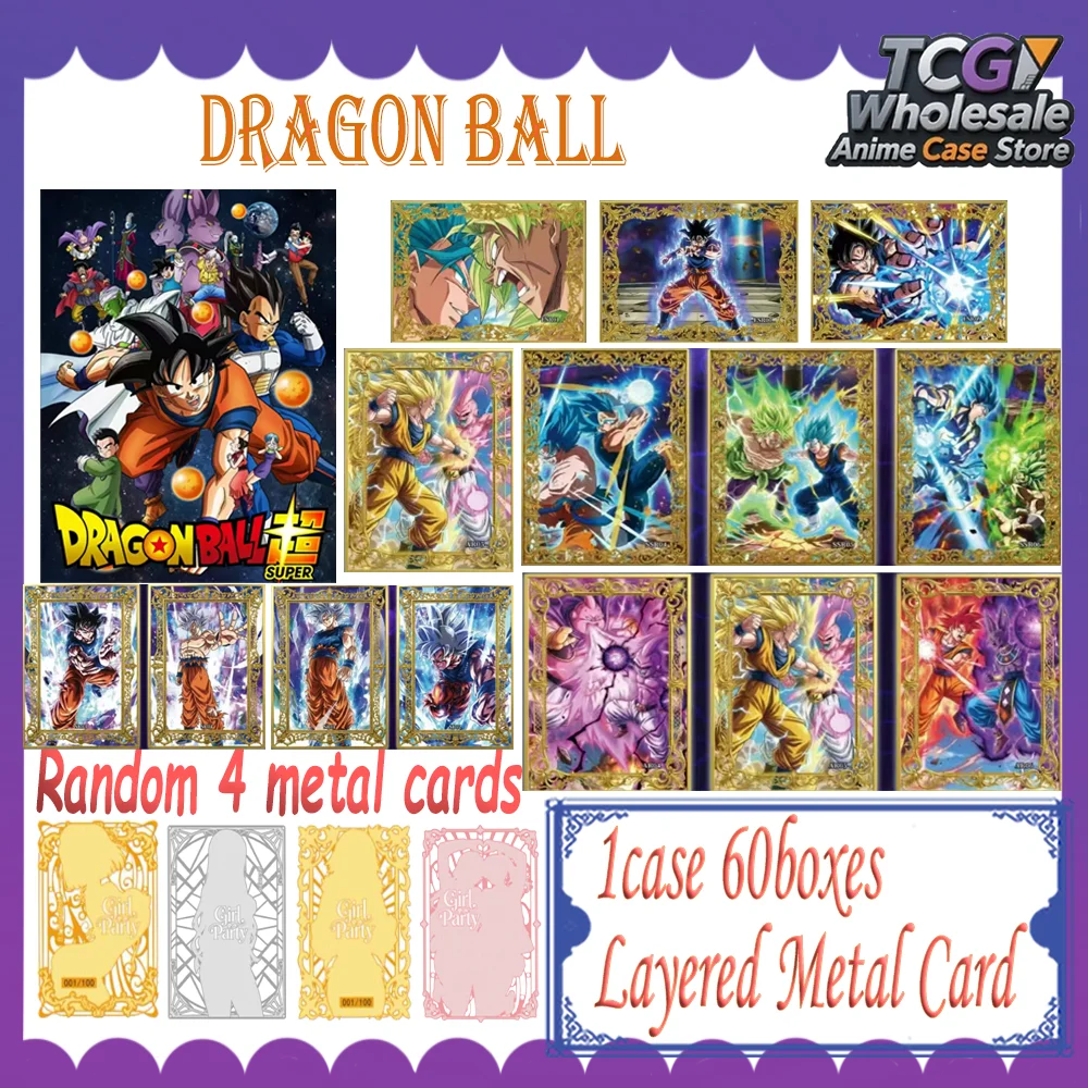 2026 New Wholesale Dragon Ball Super Metal Card Series Character Collection Festival Gift Toy Collection Card Set