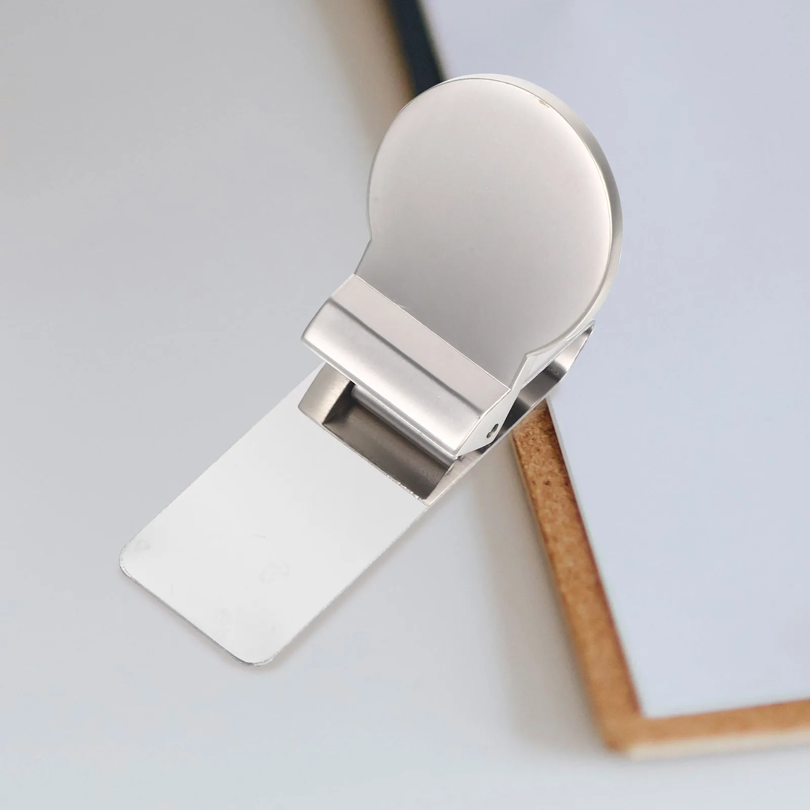 

Stainless Steel Money Portable Cash Clip Wallet Metal Bill Clip Office Supply Practical Check Storage Small Multi-Function