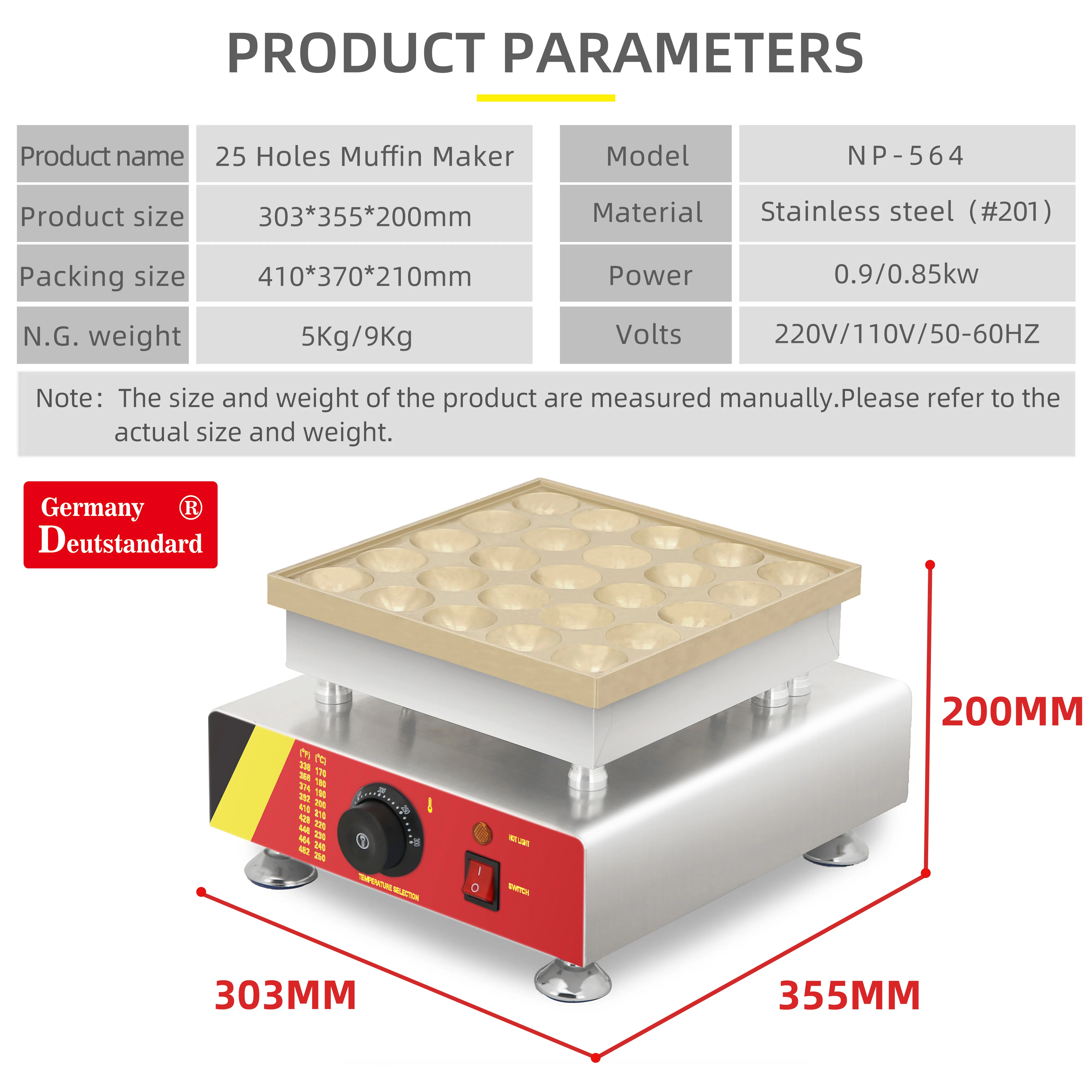 25หลุมเชิงพาณิชย์ Mini Pacake เครื่องทำวาฟเฟิลอุปกรณ์สำหรับขาย