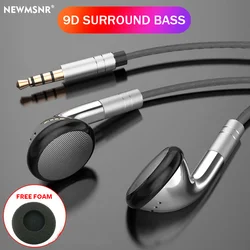 3.5mm Wired Control Earphones In-Ear Headphones For IOS Android Earbuds Hifi Stereo Headsets Sports Gamer Handsfree with HD Mic