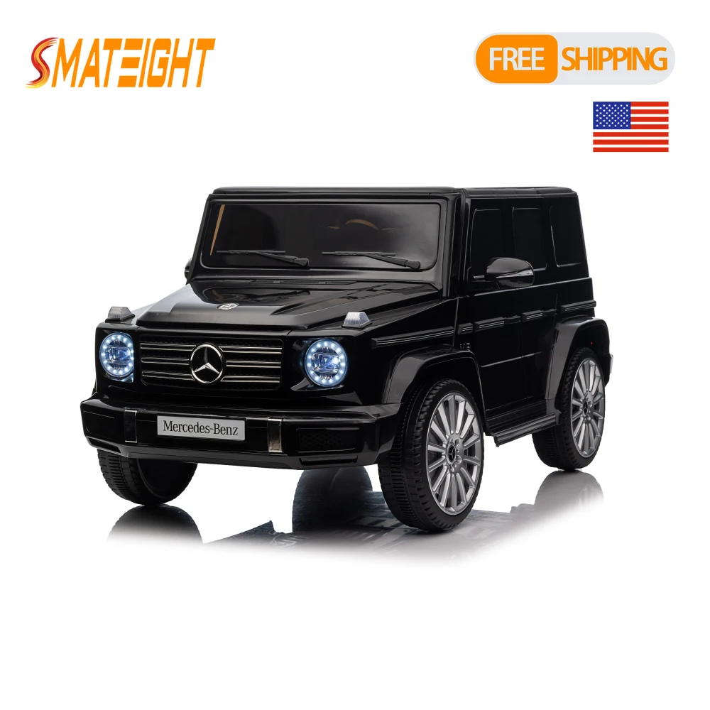مرخصة مرسيدس بنز G500 24V أطفال ركوب على لعبة سيارة كهربائية للأطفال ثلاث سرعات قابل للتعديل LED ضوء حزام أمان ثلاثي النقاط