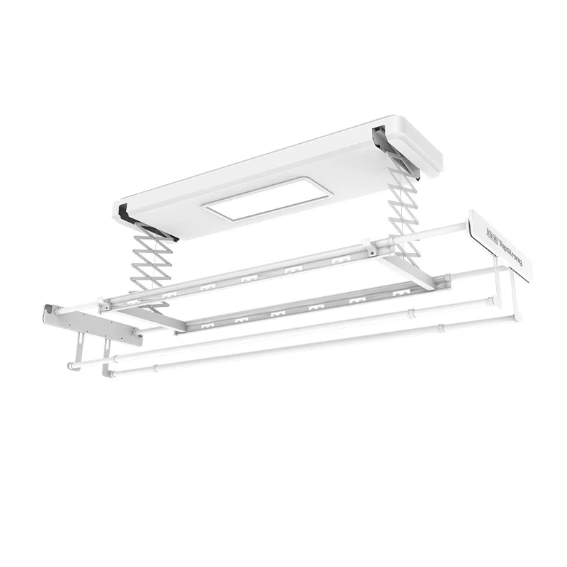 Aluminum Clothes Drying Rack Free Installation Same Sun Wireless Remote Control Gentle Rebound Lifts Laundry Use