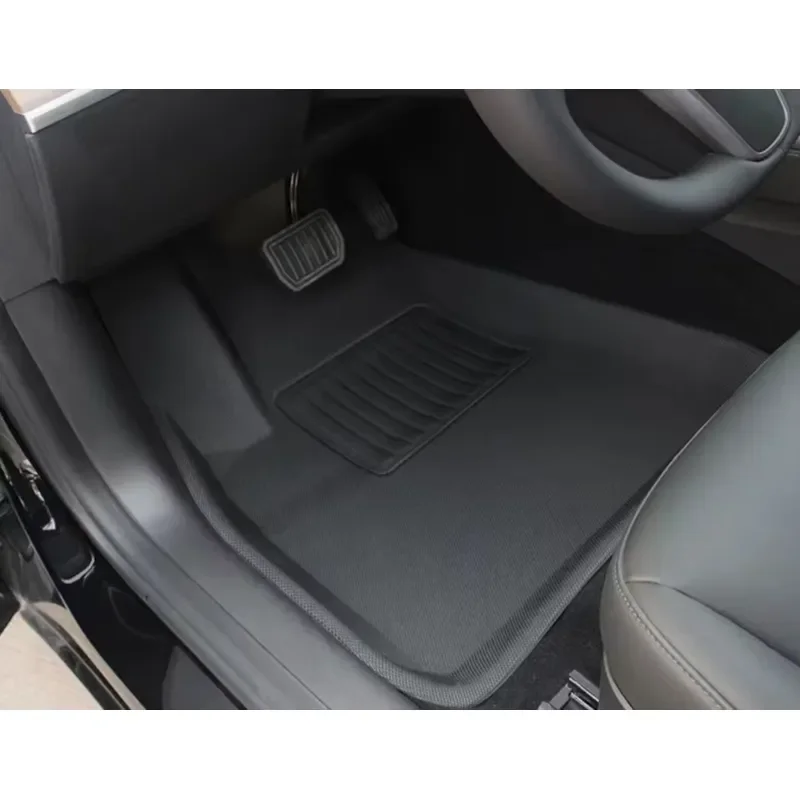 Durable TPE Full Set 5mm Thick Striped Carpet Floor Mats for for 2022-2026 SUV High-Edge Protection