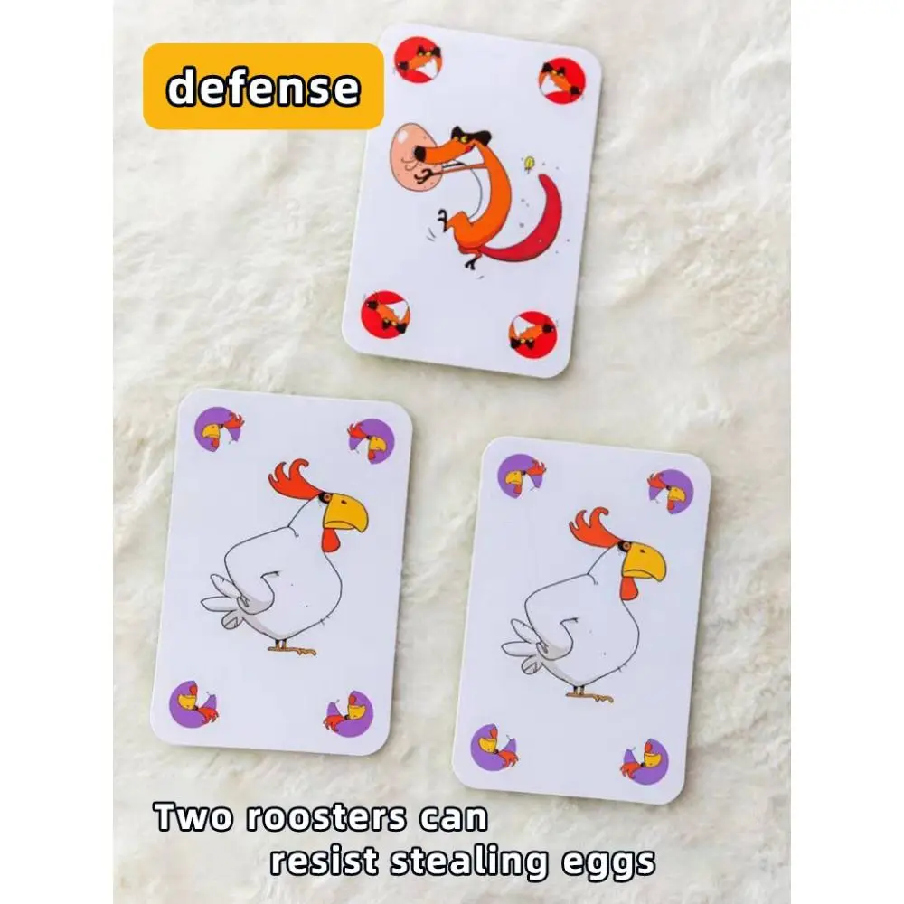 

Funny Cartoon Board Game Multicolor Chicken Piou Piou Card Game Drecksau Black Sheep Card-Based Intellectual For 5-8 year old