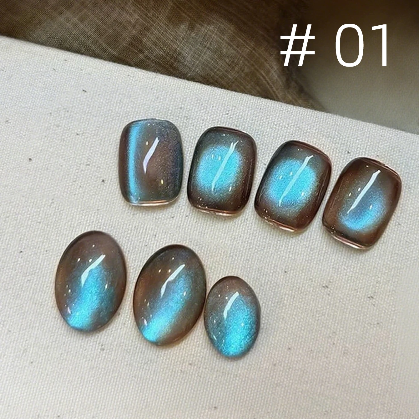MIANEL 2026 Neuer Braun-Blauer Katzenaugen-Herbst-Winter Retro Himmelblauer Eleganter Glasperlen-Katzenaugen-Aufhellender Gel-Nagellack – Detail 29