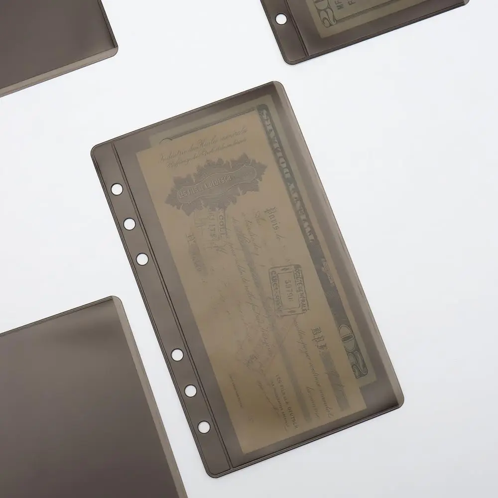 

New 12pcs Colorful A6 Binder Pockets Zipless Side open Cash Envelopes Budget Binder Inserts PVC Sheet Protector for 6 Ring