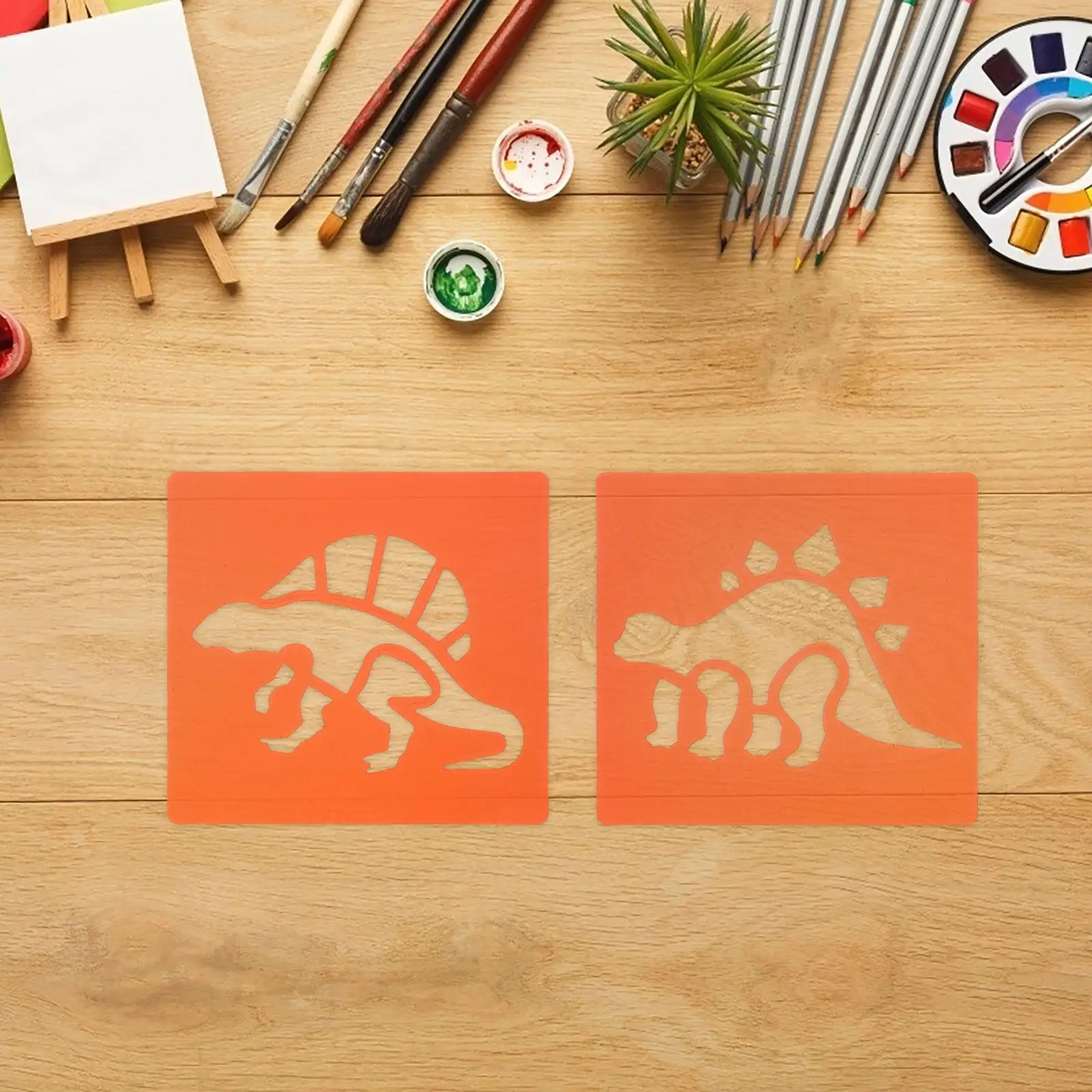 12 Pcs Drawing Templates Stencils for Kids Artwork Craft Paint Chalkboard Animal Shapes Safe PP Material Versatile Use