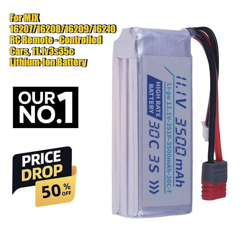 

For MJX 16207/16208/16209/16210 RC Remote - Controlled Cars, 11.1v3s35c Lithium-Ion Battery