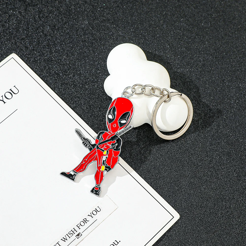 أعجوبة deadpoo شخصيات أنيمي المفاتيح أزياء ظهره lavero زوجين هدية عيد ميلاد تحصيل