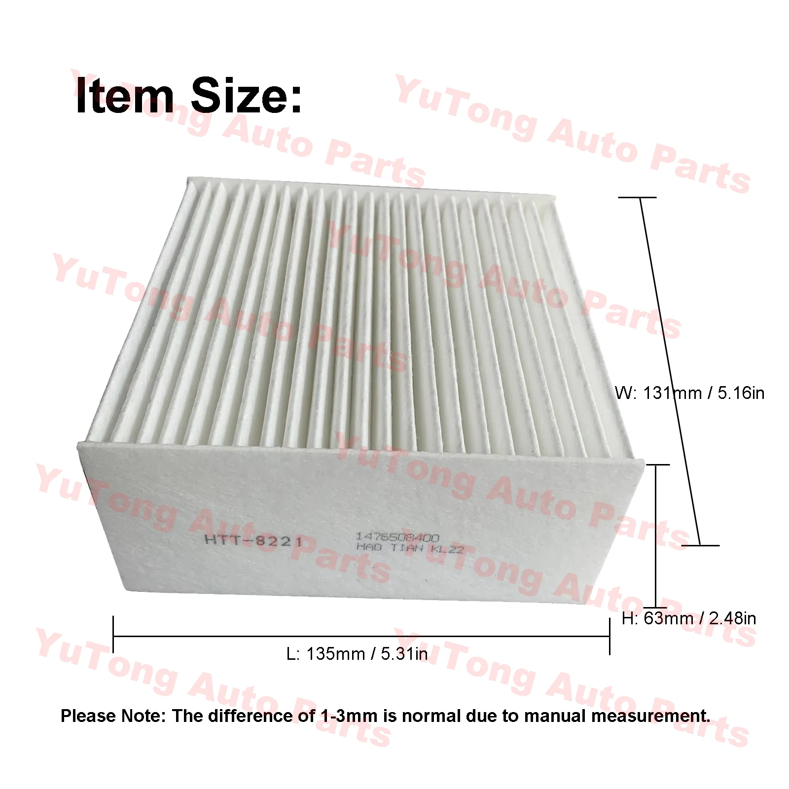 Cabin A/C Fresh Air Filter For BYD Seagull Accessories 2023 2024 2025 EV SEA MEW Haiou Air-Conditioner Spare Parts 1476508400