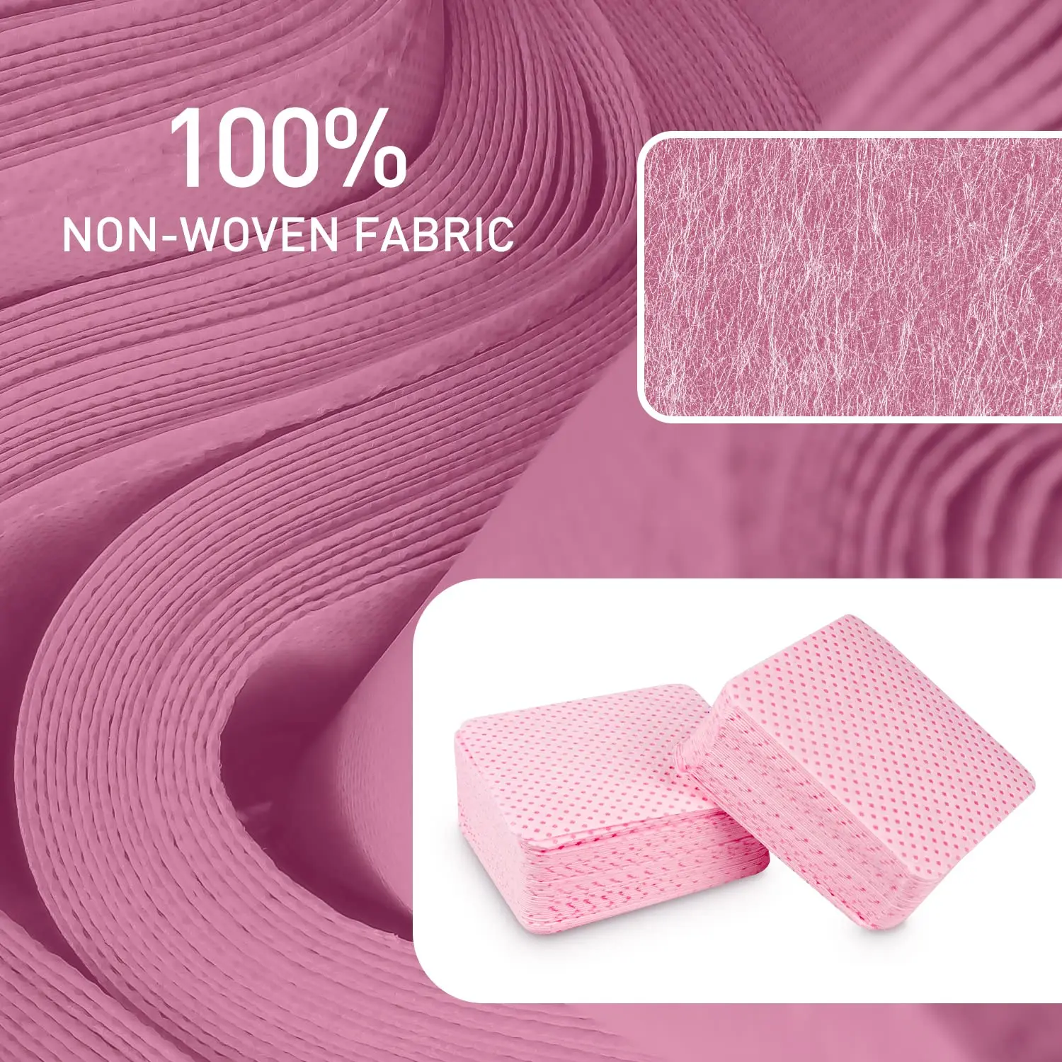 20/600 Stück fusselfreie Nageltücher, Gel-Reinigungstücher, aluminiumfreie Nagellackentferner-Pads für Nagelpflege und Schönheitsreinigung. – Detail 7