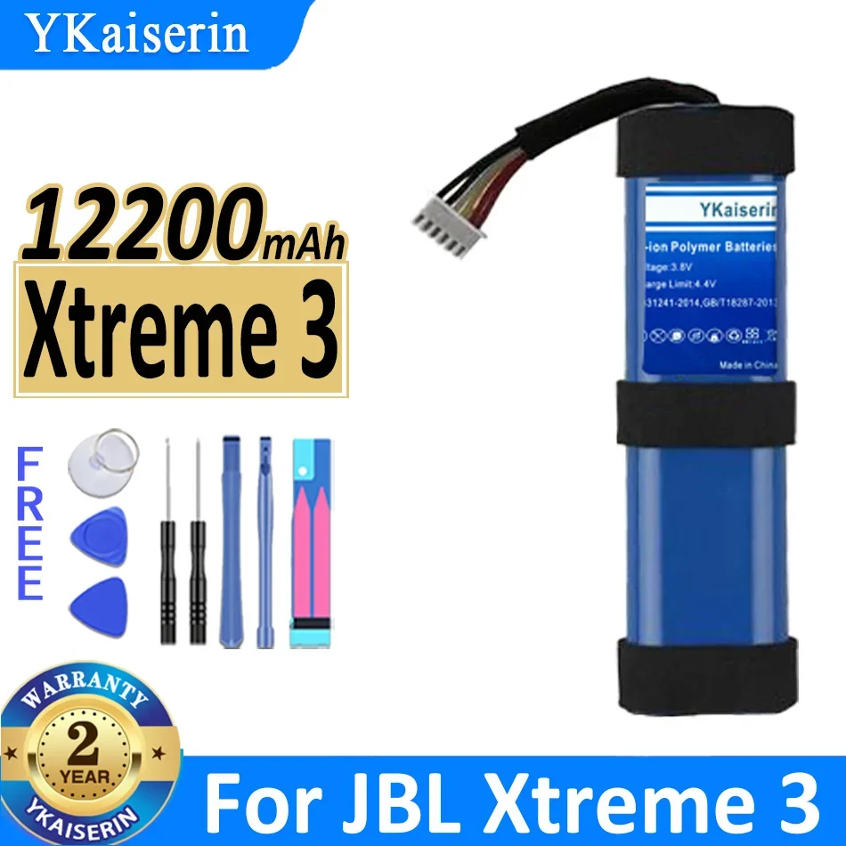 

12200mAh YKaiserin Battery For JBL Xtreme 2 3 Xtreme3 Xtreme2 SUN-INTE-103 2INR19/66-2 ID1019 Bluetooth Speaker Bateria