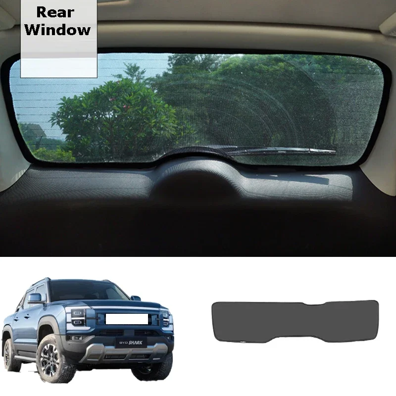 

Rear Window Windscreen Cover For BYD Shark 6 Windshield Sunshade Sun Shade Solar Protection Side Sun Visor Car-cover Accessories