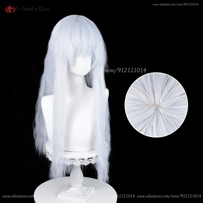 アニメのコスプレ用の合成かつら,耐熱ヘアピース,水色,ハロウィーンパーティー用,72cm