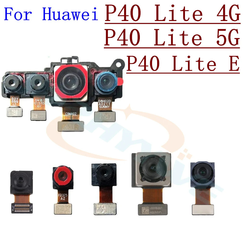 Original Rear Front Camera For Huawei P40 Lite E 4G 5G Facing Backside Frontal Back Small Selfie Camera Module Flex Spare Parts