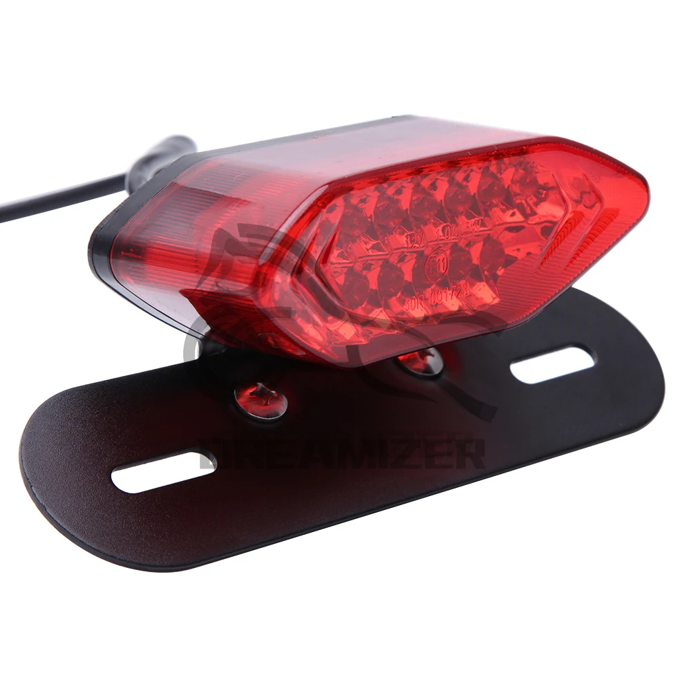 

LED Lights For Motorcycle Waterproof Motorcycle Turn Signals Light Integrated Tail Brake Stop License Lamp