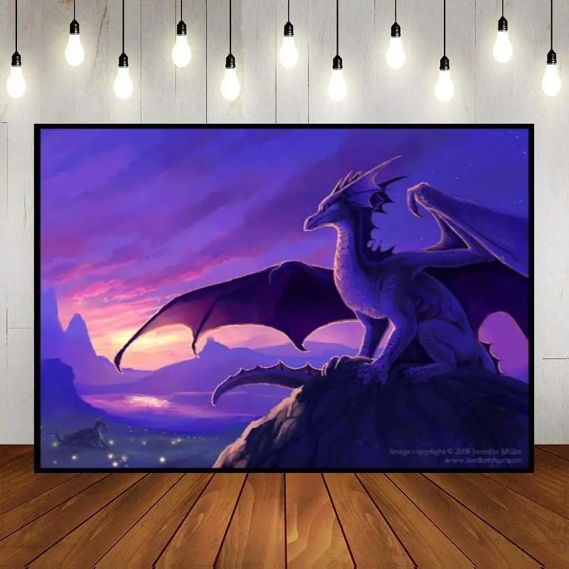 Photography Backdrop Party Dragon Theme Macarron Science Fiction Happy Birthday Fantasy Wall Scary Catacomb Gothic Castle Banner