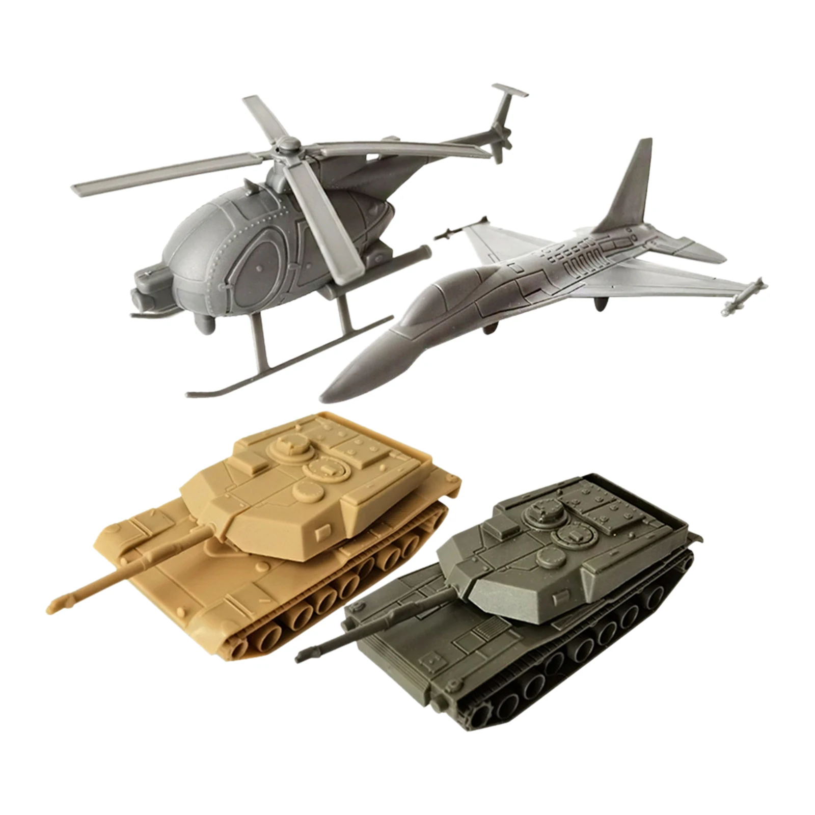 1:144 Scale 4D Tank Model Building Kits Military Assembly Educational Toys Armored Vehicle Collectible Gifts for Children