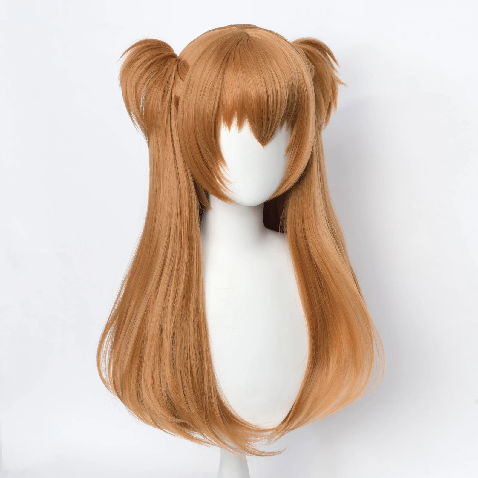 RANYU Synthetic Women Wig Long Orange Anime Cosplay Hair Heat Resistant Wig for Party