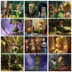 Tinkerbell Jigsaw Puzzles Disney Movie Fairy 300/500/1000 Pcs Puzzle Cartoon Educational Toys for Children Handmade Collectible