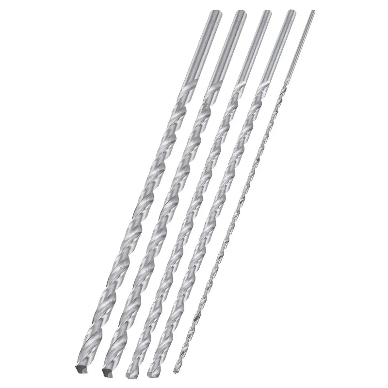 

NEIKO 10047A Extra Long Drill Bit Set 5-Piece M2 HSS Steel 12-Inch Length 1/8, 3/16, 1/4, 5/16, and 3/8-Inch