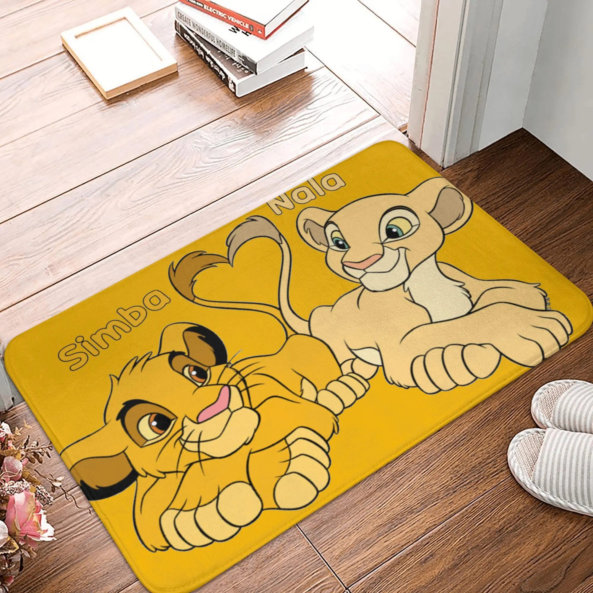 

The Lion King Simba Nala Cartoon Bathroom Rugs Mat Super Soft Disney Bath Rugs Mats Carpet Non-Slip for Kitchen Shower